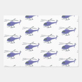 helikopter voor vliegende helikopter inpakpapier vel (Voorkant)