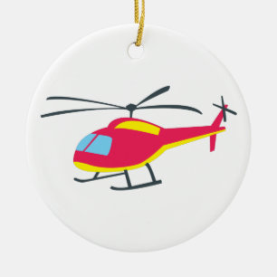 helikopter voor vliegende helikopter keramisch ornament