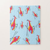 helikopter voor vliegende helikopter legpuzzel (Verticaal)