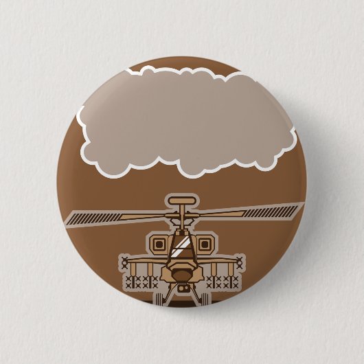 Helikopter vooraan ronde button 5,7 cm (Voorkant)