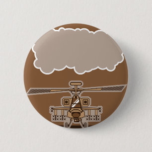Helikopter vooraan ronde button 5,7 cm