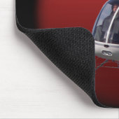 Helikopter waarmee helikopter wordt gevlogen en he muismat (Hoek)