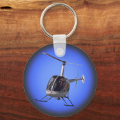 Helikopter waarmee helikopters worden gevlogen voo sleutelhanger (Voorkant)