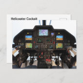 Helikoptercockpit Briefkaart (Voorkant / Achterkant)