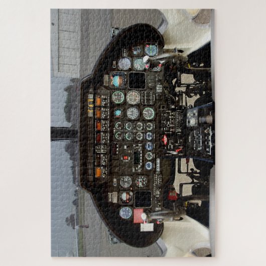 Helikoptercockpit Legpuzzel (Verticaal)
