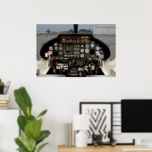 Helikoptercockpit Poster (Thuiskantoor)
