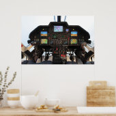 Helikoptercockpit Poster (Keuken)
