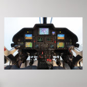 Helikoptercockpit Poster (Voorkant)