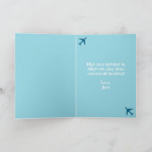 Helikopterfoto voor Piloot, Luchtvaart Verjaardag Feestdagen Kaart (Binnen)