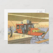 Helikoptergrens  wetenschapsvlieger briefkaart (Voorkant / Achterkant)