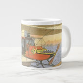 Helikoptergrens wetenschapsvlieger grote koffiekop (Voorkant rechts)