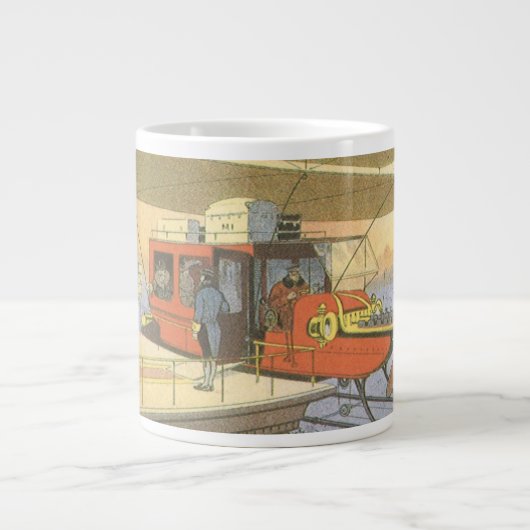 Helikoptergrens wetenschapsvlieger grote koffiekop (Voorkant)