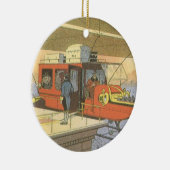 Helikoptergrens  wetenschapsvlieger keramisch ornament (Rechts)