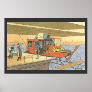 Helikoptergrens wetenschapsvlieger poster