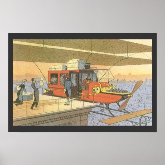 Helikoptergrens  wetenschapsvlieger poster (Voorkant)