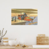 Helikoptergrens wetenschapsvlieger poster (Keuken)