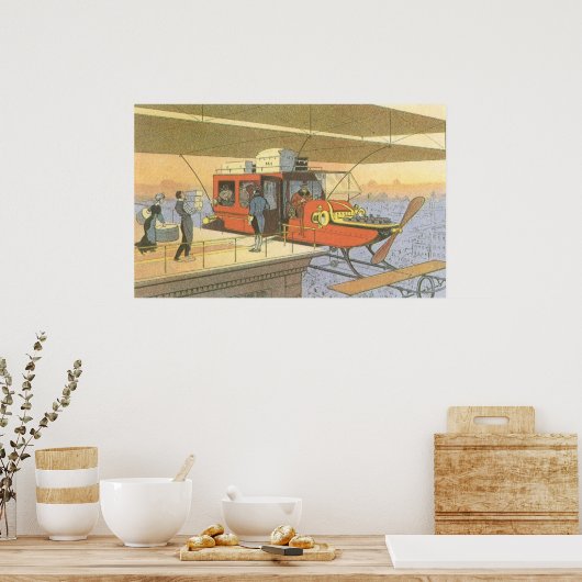 Helikoptergrens  wetenschapsvlieger poster (Keuken)