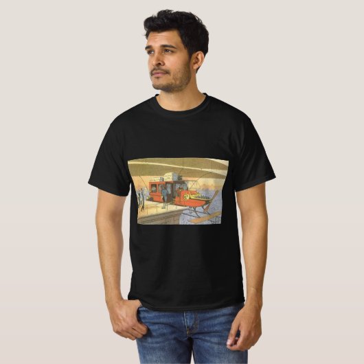 Helikoptergrens  wetenschapsvlieger t-shirt (Voorkant volledig)