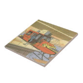 Helikoptergrens  wetenschapsvlieger tegeltje (Zijkant)