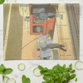 Helikoptergrens wetenschapsvlieger theedoek (Gevouwen)