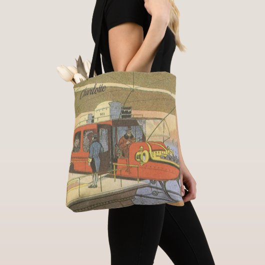 Helikoptergrens  wetenschapsvlieger tote bag (Dichtbij)