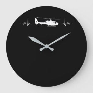 Helikopterhartslag voor piloten en vliegers grote klok