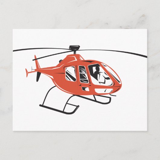Helikopterhelikopterhelikopterhelikopter Briefkaart (Voorkant)