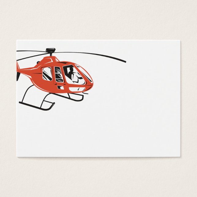 Helikopterhelikopterhelikopterhelikopter Visitekaartje (Voorkant)