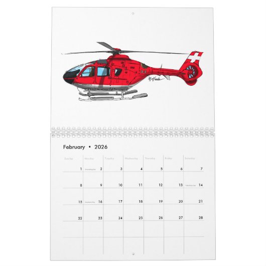 Helikopterkalender 2023 kalender (Feb 2026)