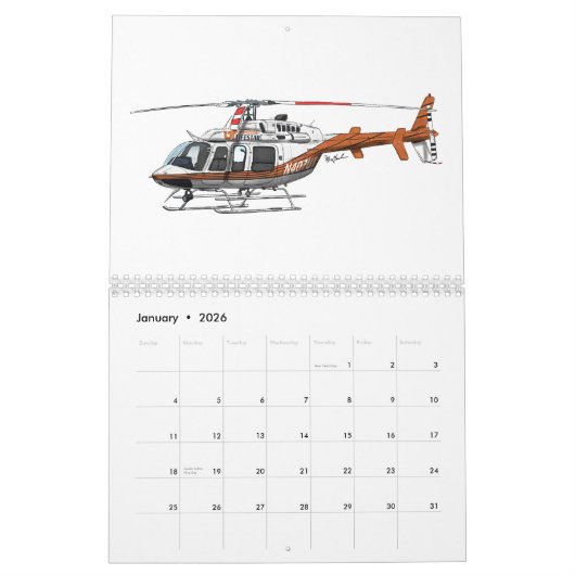 Helikopterkalender 2023 kalender (Jan 2026)