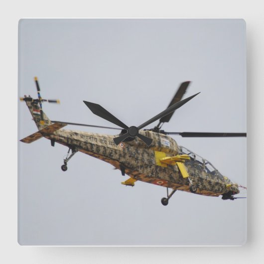 Helikopterklok Vierkante Klok (Voorkant)