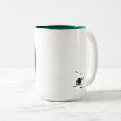 Helikopterkopcabine voor Mok met helikopter, kopje (Voorkant rechts)