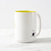 Helikopterkopcabine voor Mok met helikopter, kopje (Voorkant rechts)