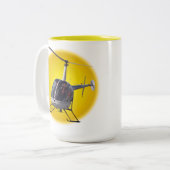 Helikopterkopcabine voor Mok met helikopter, kopje (Voorkant links)