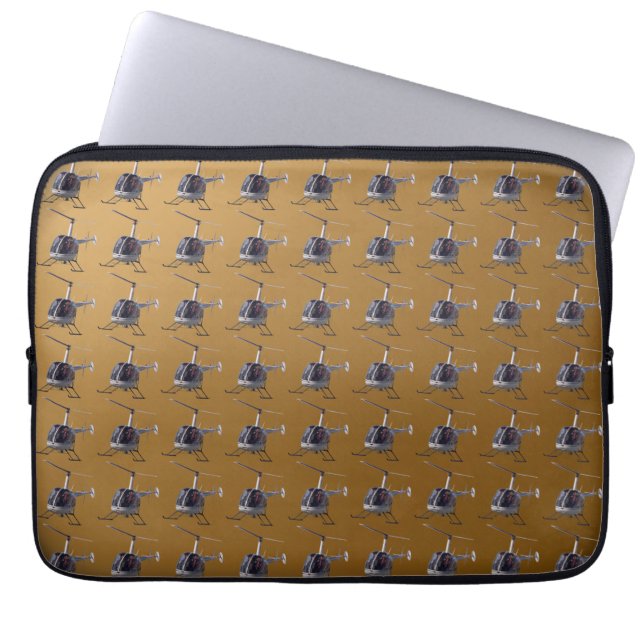 Helikopterlaptophoezen met helikopter voor Hoesjes Laptop Sleeve (Voorkant)