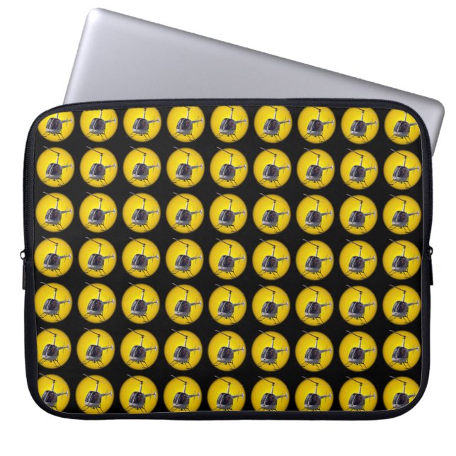 Helikopterlaptophoezen met helikopter voor Hoesjes Laptop Sleeve (Voorkant)