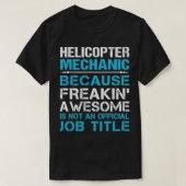 Helikoptermechanisme voor het Geweldige afgeven va T-shirt (Design voorkant)