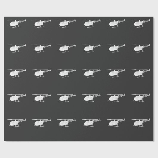 Helikoptermodel — bemanning cadeaupapier (Vlak)