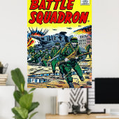 Helikopteroorlog bij gevechtsvliegtuigen, poster (Thuiskantoor)
