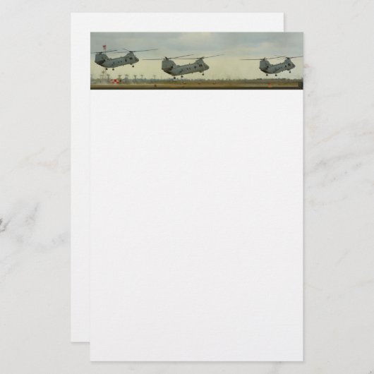 Helikopterpad Briefpapier (Voorkant / Achterkant)