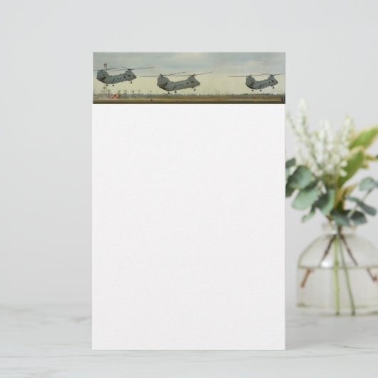 Helikopterpad Briefpapier (Staand voorkant)