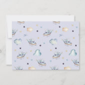 Helikopterpartij waterverf in blauwe kaart (Achterkant)