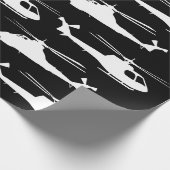 helikopterpiloot Luchtmacht trainee cadet Cadeaupapier (Hoek)