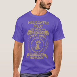 Helikopterpiloot met Precision-cadeau T-shirt