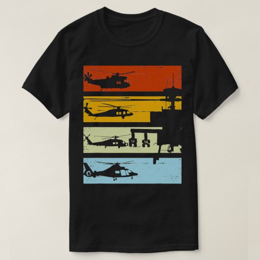  helikopterpiloot t-shirt (Design voorkant)