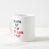 Helikopterpiloot Zombie Slayer Koffiemok (Voorkant links)