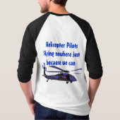 Helikopterpiloten die nergens mee vliegen t-shirt (Achterkant)