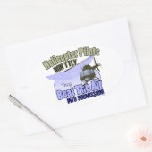 Helikopterpiloten vliegen niet... [OH-58] Ovale Sticker (Envelop)