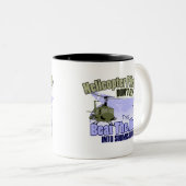 Helikopterpiloten vliegen niet [UH-1] Tweekleurige Koffiemok (Voorkant rechts)