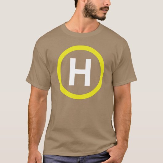 Helikopterplatform bord t-shirt (Voorkant)